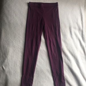 PINK burgundy leggings Size S